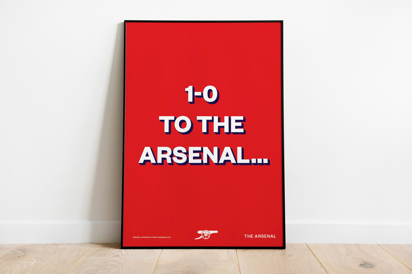 Arsenal Football Poster Print Vintage Retro A5 A4 A4 Bukayo Saka AFC, football chant, lyrics - 1 nil to the arsenal
