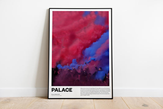 Crystal Palace - Selhurst Park - Poster Print A4 A3 painting - Stadium ground - Ultras - Holmesdale Fanatics