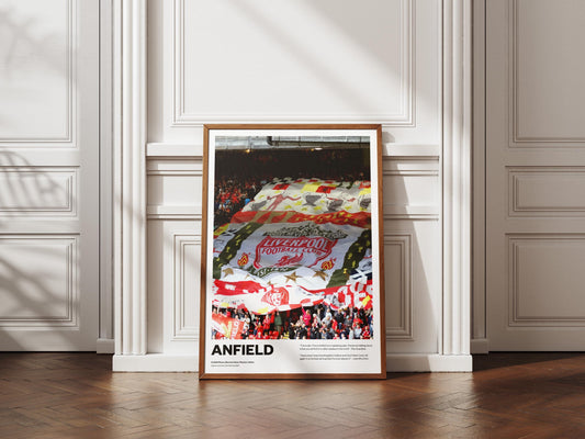 Liverpool Lfc Anfield The Kop, Jurgen Klopp Football Poster Print Vintage Retro A4 A3 print painting - Arne Slot - This is Anfield