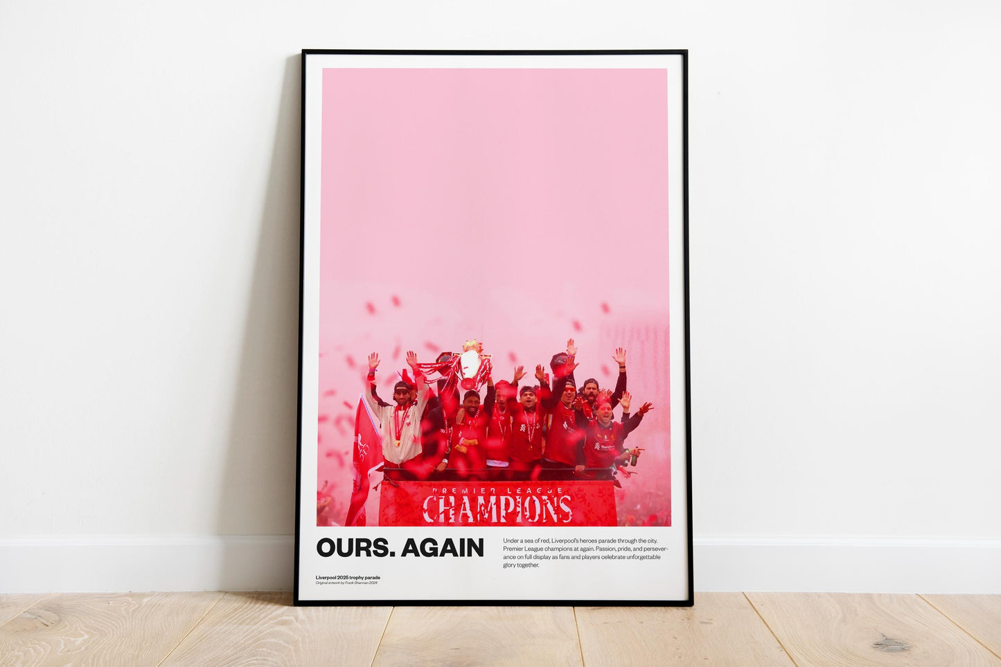 Liverpool 2025 Premier League winners | trophy lift | parade | Anfield, Liverpool FC Poster, Wall Art, Home Decor, Gift, Print LFC