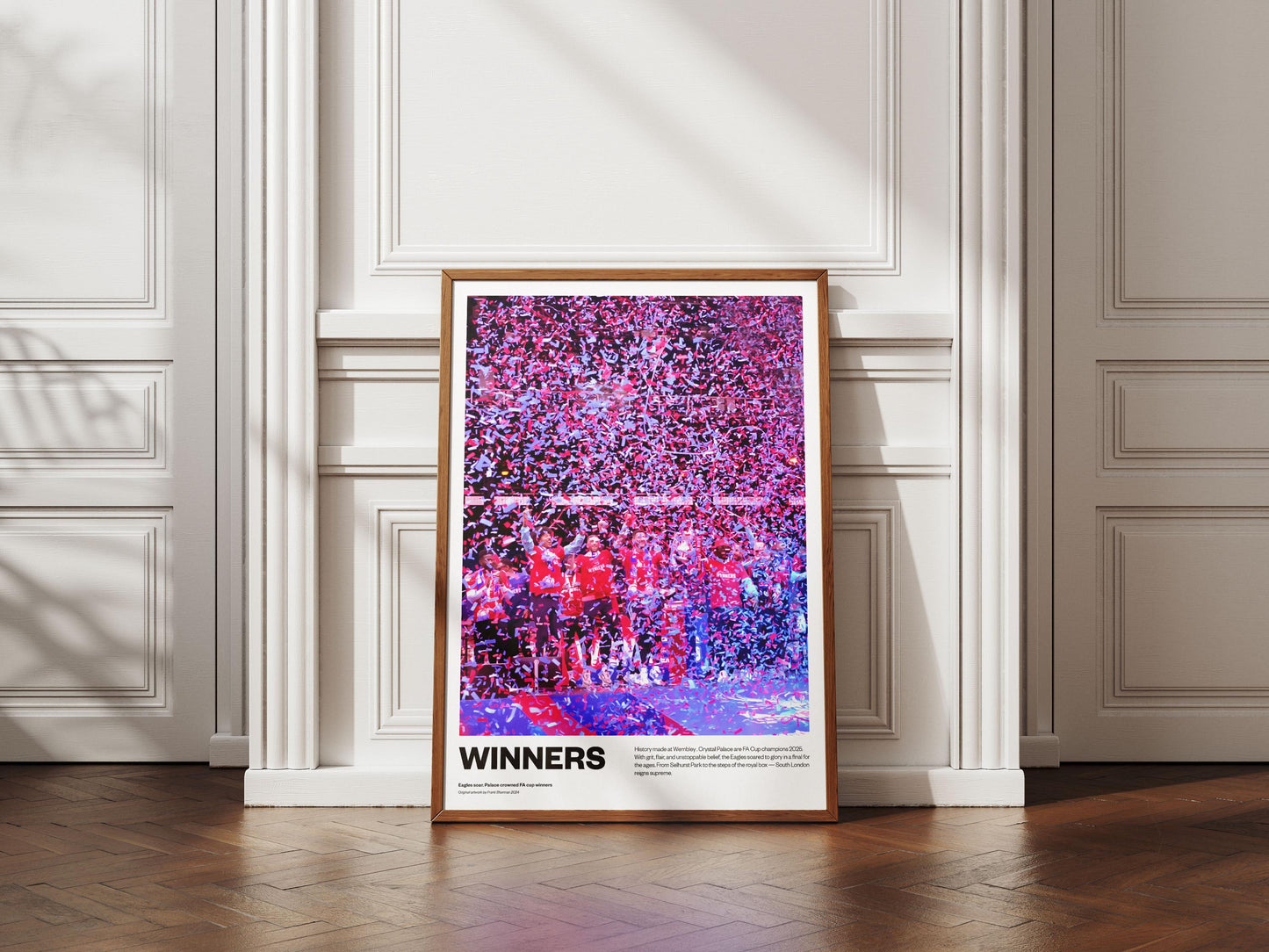 Crystal Palace Fa cup winners - Trophy lift - Selhurst Park - Poster Print A4 A3 painting - Stadium ground - Ultras - Holmesdale Fanatics