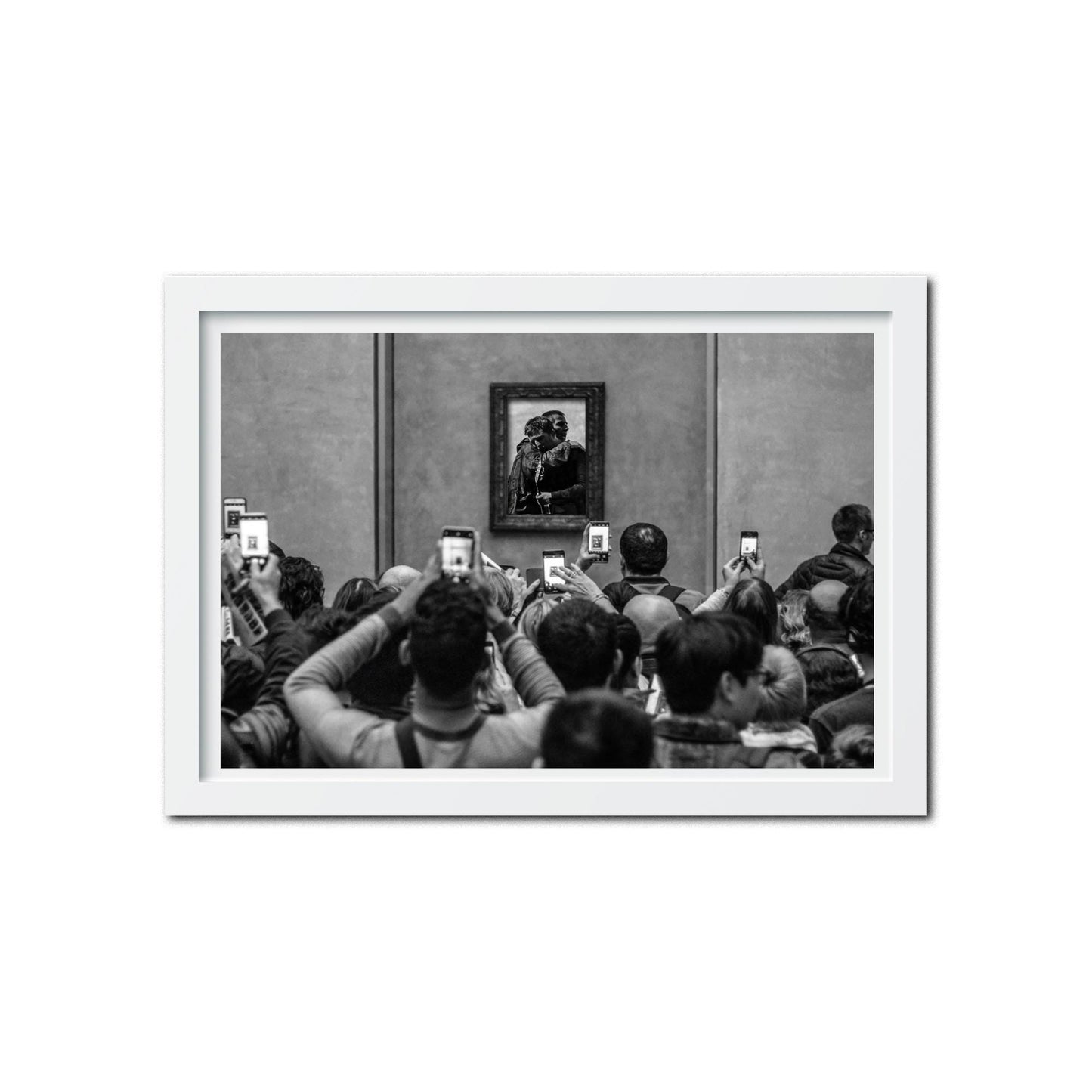 Oasis 2025 tour - Mona Lisa - Noel Gallagher Liam Gallagher - The Louvre - Merch - Merchandise Poster Print - Frame Not Included