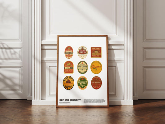 Liverpool legends - Beer mat poster - 2025 Premier League winners | Anfield, Liverpool FC Poster, Wall Art, Home Decor, Gift, Print LFC