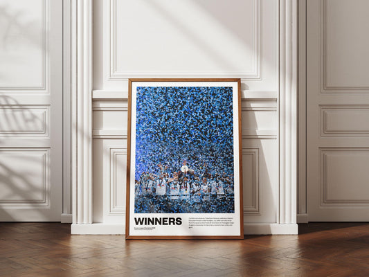 Tottenham Hotspur - Europa League winners - trophy lift - Stadium Poster Print A4 A3 painting, Spurs, son heung-min