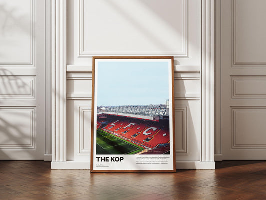 Liverpool Lfc Anfield The Kop, Stadium, Arne Slot, Jurgen Klopp Football Poster Print Vintage Retro print painting, this is Anfield
