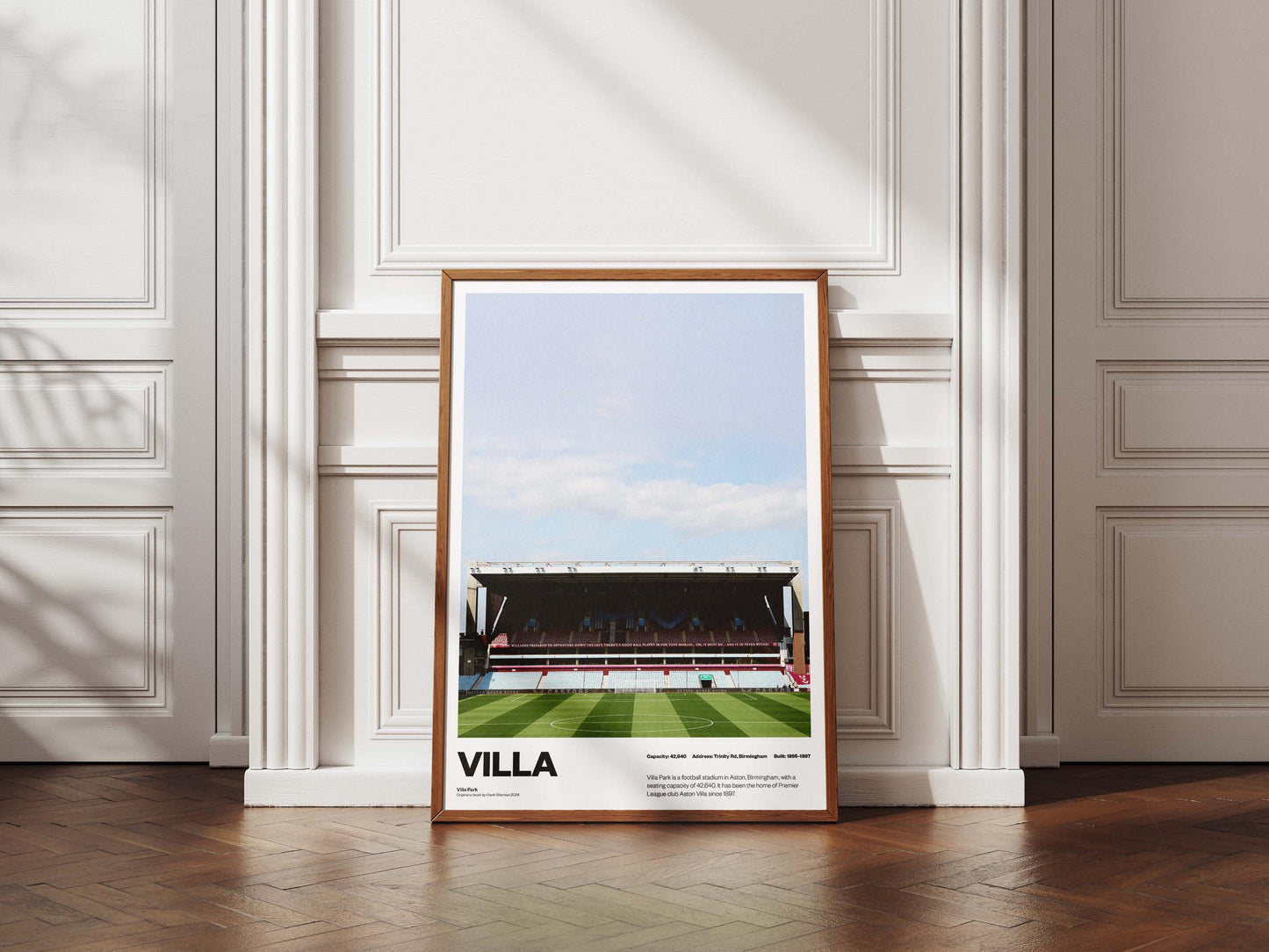 Villa Park – Aston Villa Stadium Poster – AVFC Football Print - AVFC Gift for Fans