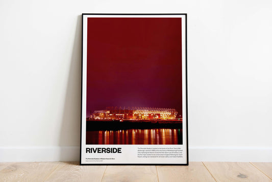 Riverside Stadium Middlesbrough Football Poster – Historic Boro Home Wall Art Print