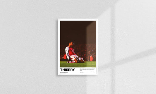 Thierry Henry France Arsenal Football Poster Print World Cup Vintage Retro A4 print painting