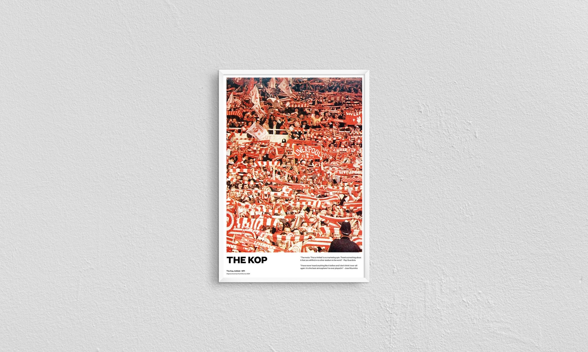 Liverpool Lfc Anfield The Kop, Jurgen Klopp Football Poster Print Vintage Retro A4 print painting