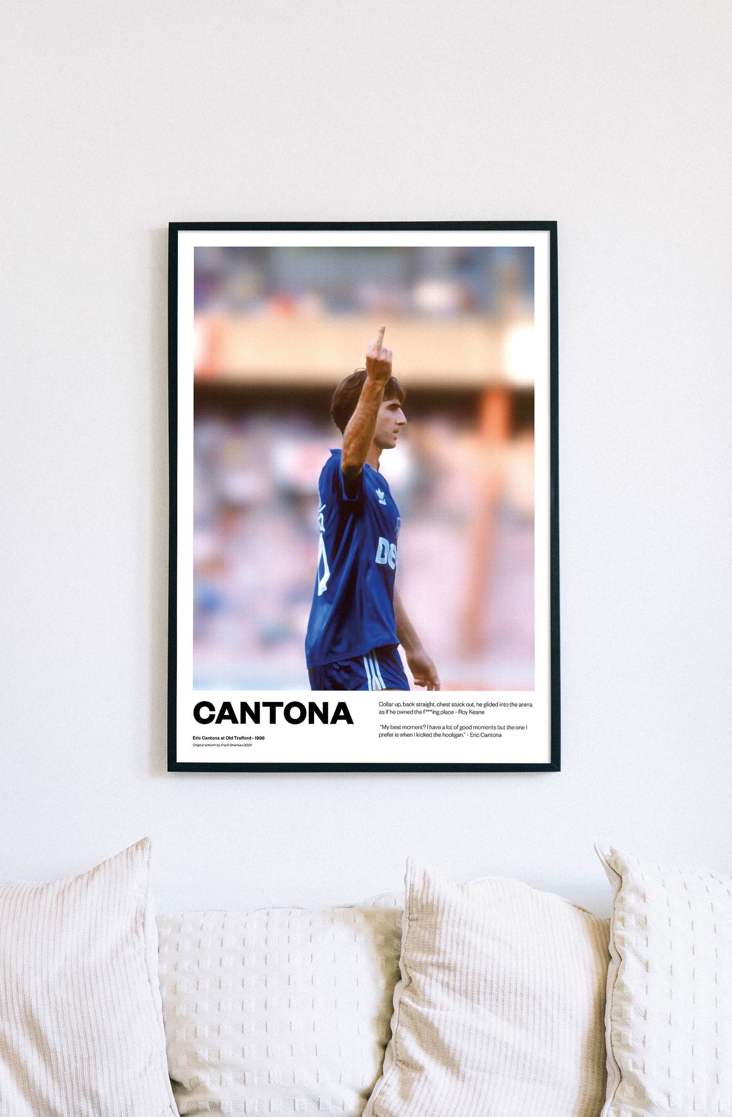 Eric Daniel Pierre Cantona is a French actor, singer and former professional footballer. A large, physically strong, hard-working and tenacious player, Cantona combined technical skill and creativity with power and goalscoring ability.