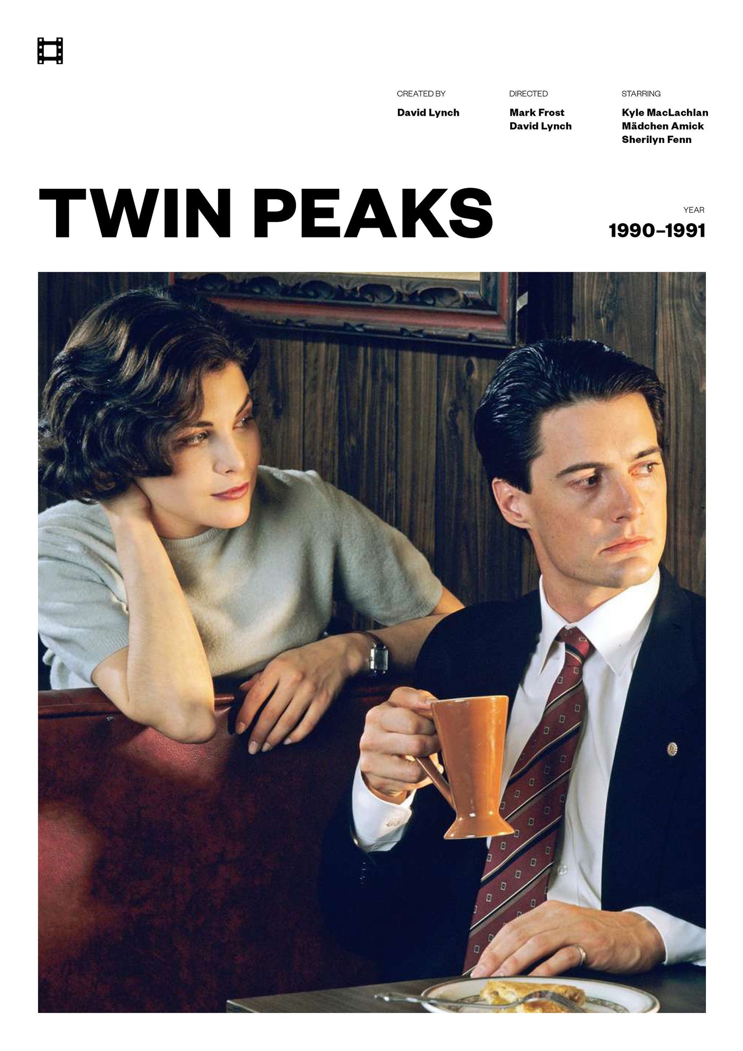 Twin Peaks Movie TV | Poster Print | Series | Gift Idea | Vintage Retro A4 A3 | Memorabilia | Frame not included
