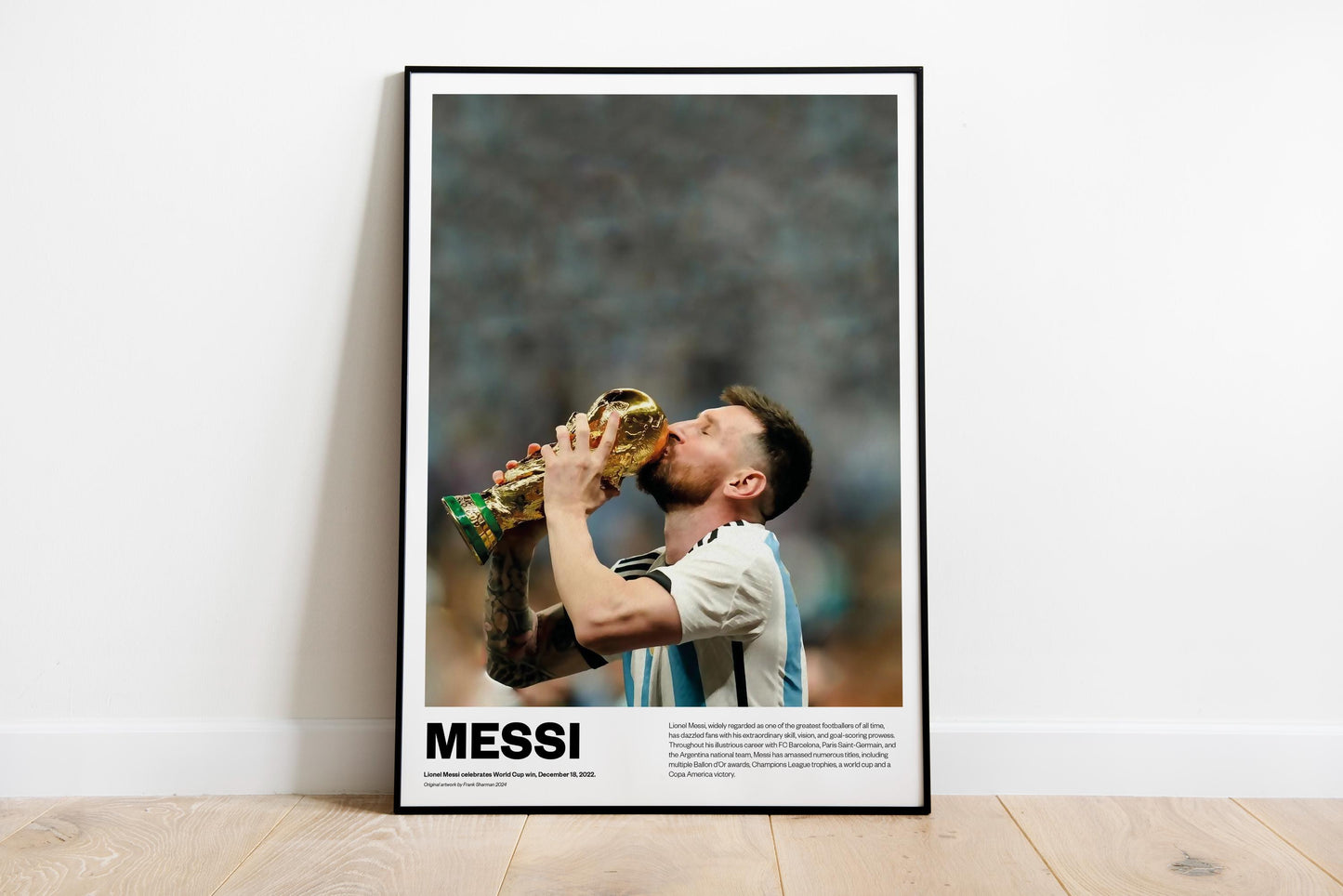 Lionel Messi - World Cup - Painting Vintage football memorabilia poster print retro Argentina national team A5 A4 A3 print painting