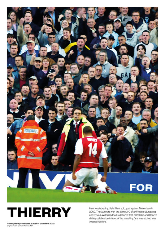 Thierry Henry France Arsenal Football Poster Print World Cup Vintage Retro A5 A4 A3 print painting