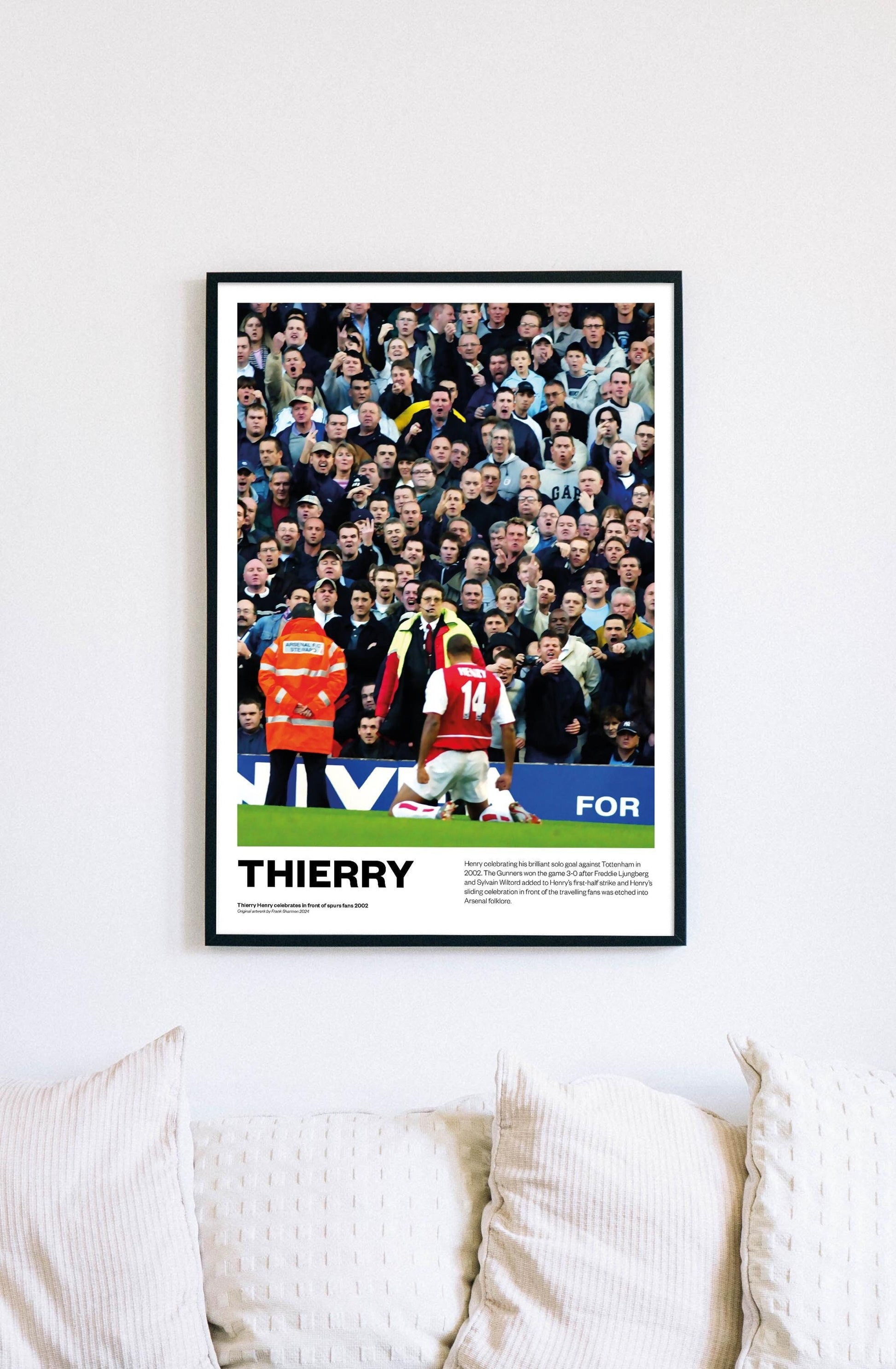 Thierry Henry France Arsenal Football Poster Print World Cup Vintage Retro A5 A4 A3 print painting