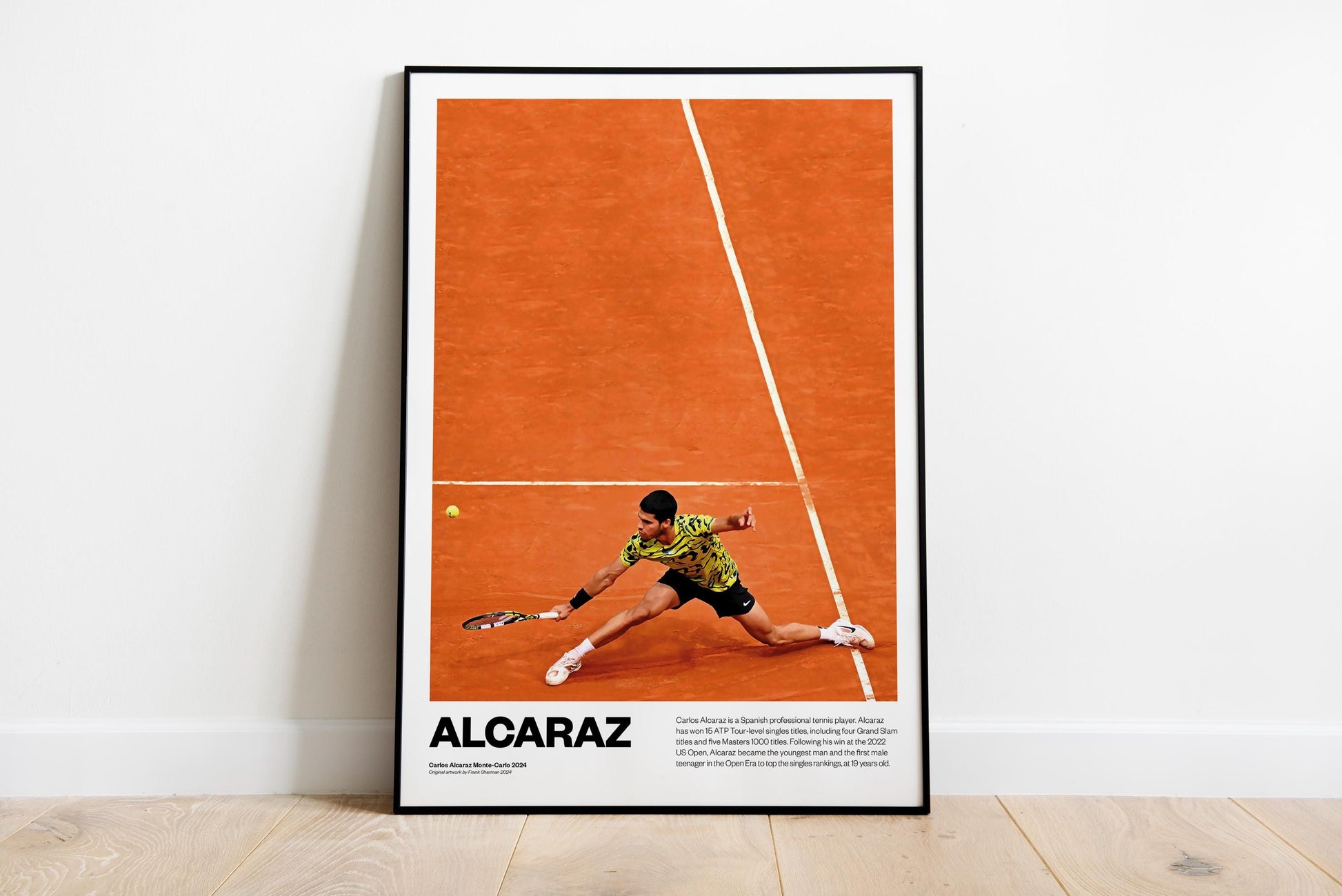 Carlos Alcaraz Poster, Tennis Print, Alcaraz Print Decor, Tennis Star, Sports Wall Art, Carlos Alcaraz Fan Gift, Painting style art