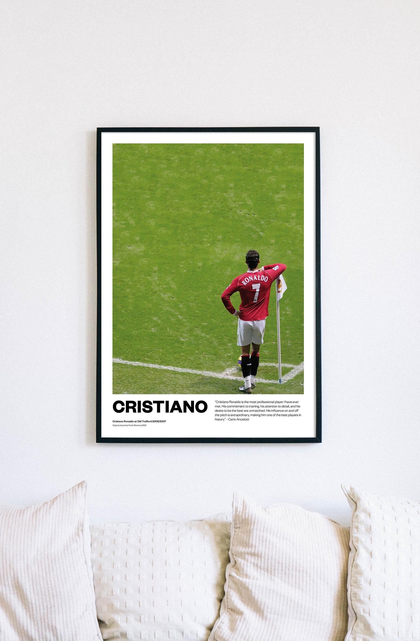 Cristiano Ronaldo - Cr7 - Portugal - Manchester United - Football Poster Print World Cup Vintage Retro A4 A3 A5 print painting - MUFC