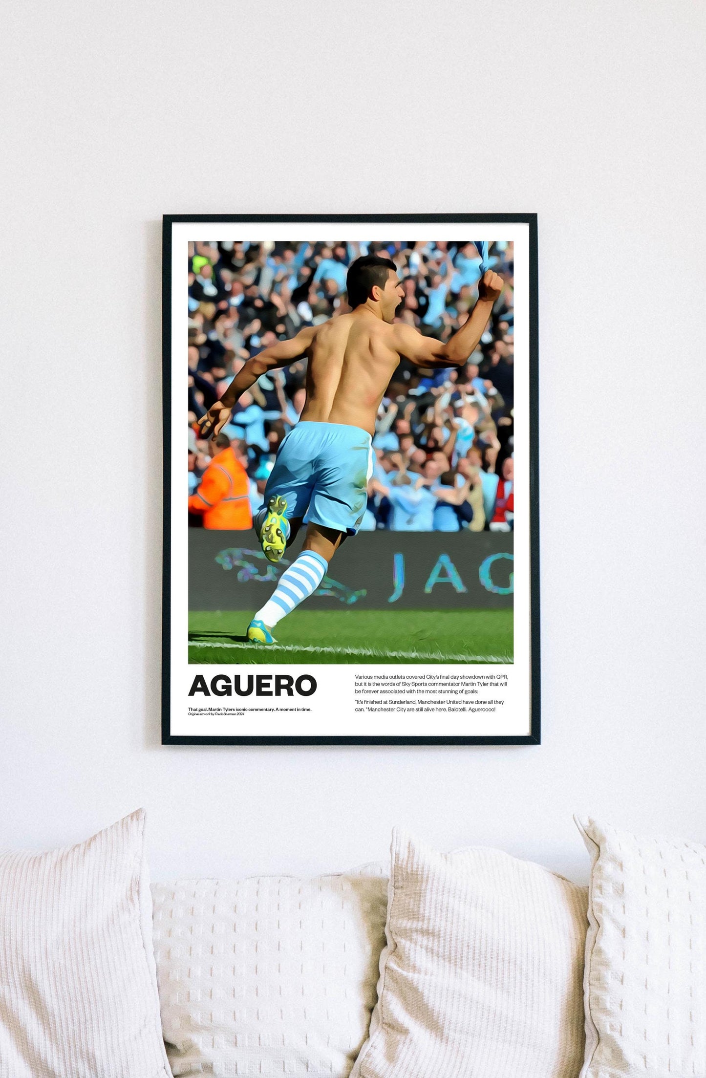 Various media outlets covered City’s final day showdown with QPR, but it is the words of Sky Sports commentator Martin Tyler that will be forever associated with the most stunning of goals: