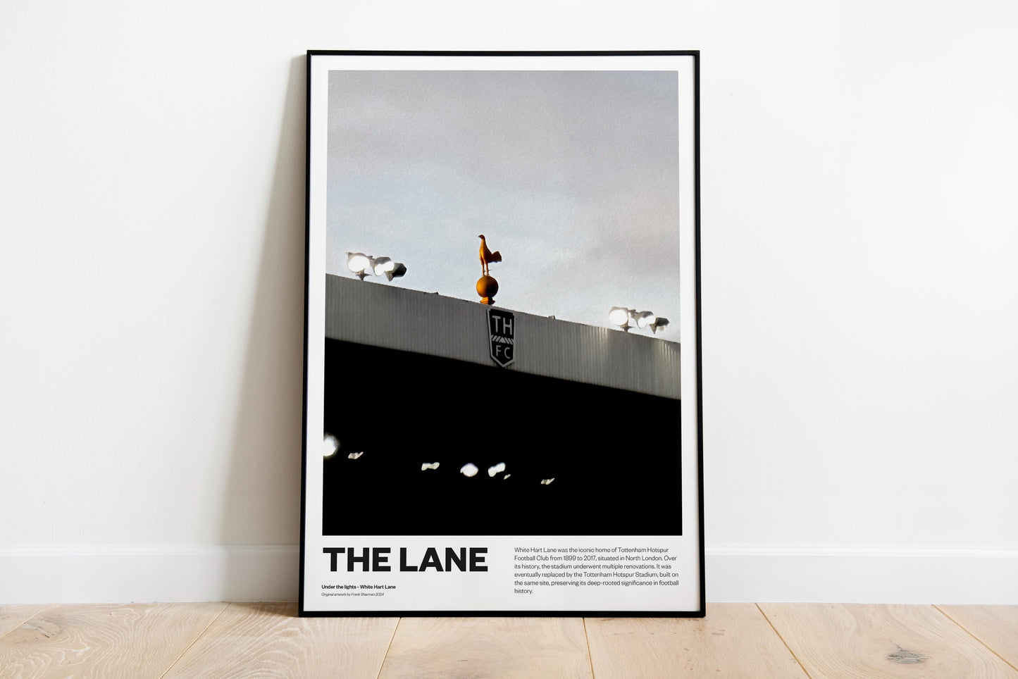 Tottenham Hotspur White Hart Lane - Stadium Poster Print A4 A3 painting, ground, Spurs