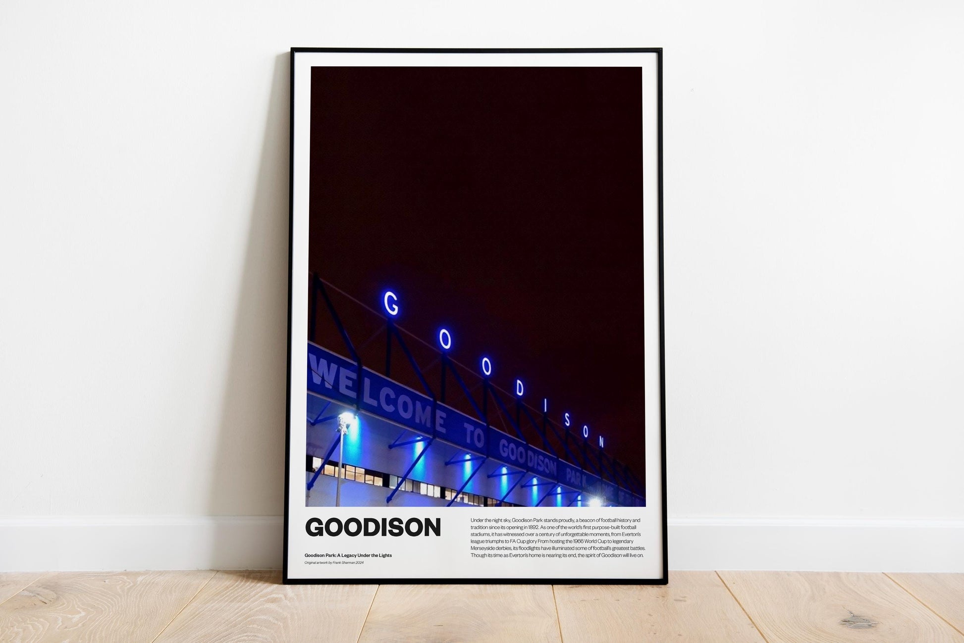 Everton Football Poster Print Vintage Retro A4 A3 print - The Toffees - Goodison Park Poster | | Wall Decoration | Gift Poster