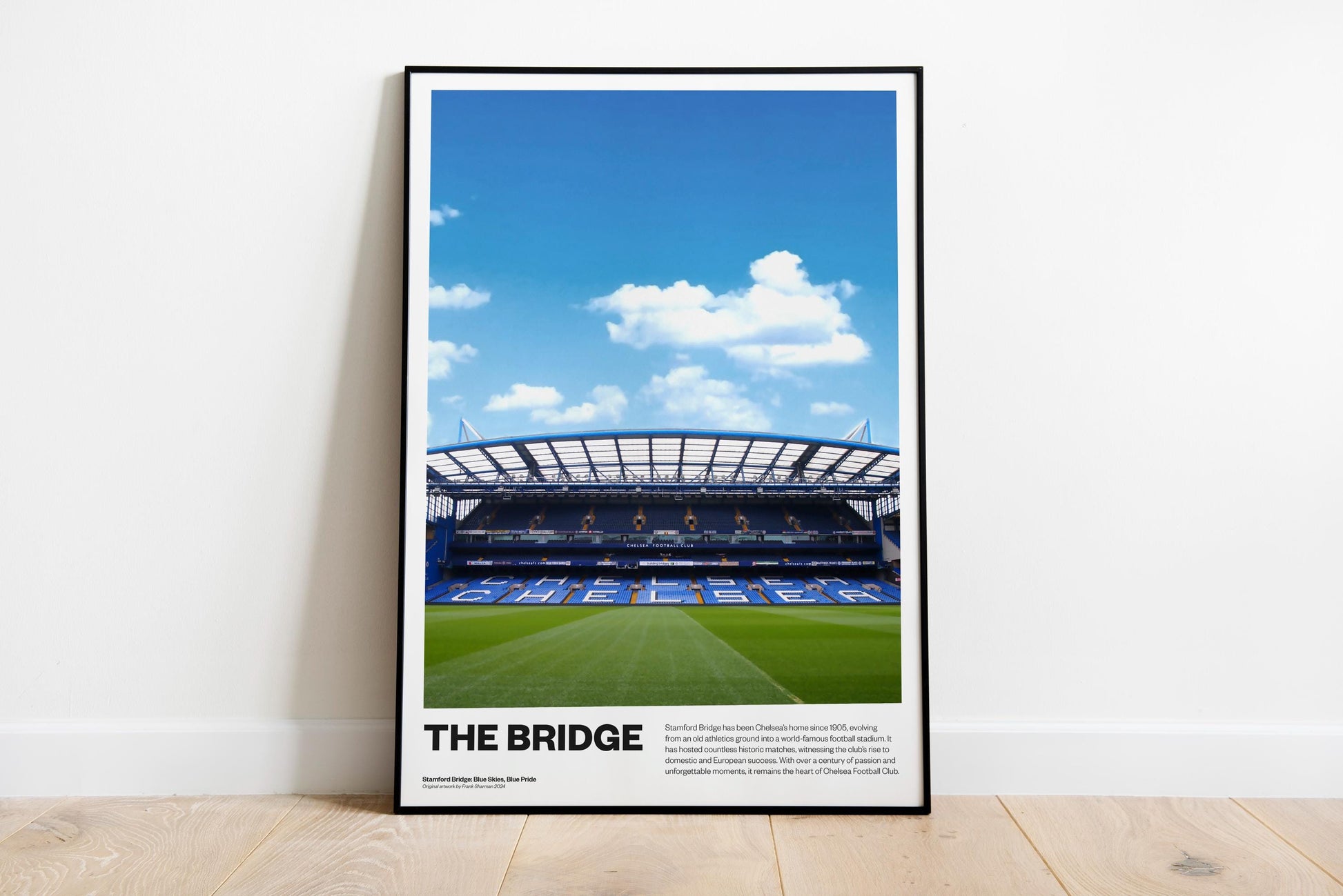 Chelsea fc Football Poster Print Vintage Retro A4 print painting England - Ice cold - The Blues - Stamford Bridge - Cole Palmer