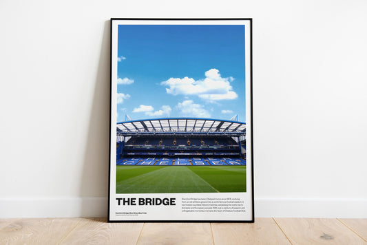 Chelsea fc Football Poster Print Vintage Retro A4 print painting England - Ice cold - The Blues - Stamford Bridge - Cole Palmer