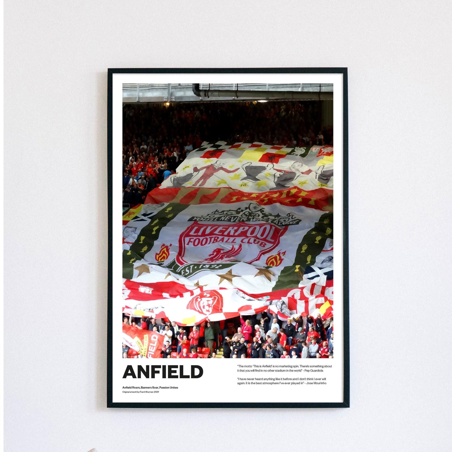Liverpool Lfc Anfield The Kop, Jurgen Klopp Football Poster Print Vintage Retro A4 A3 print painting - Arne Slot - This is Anfield