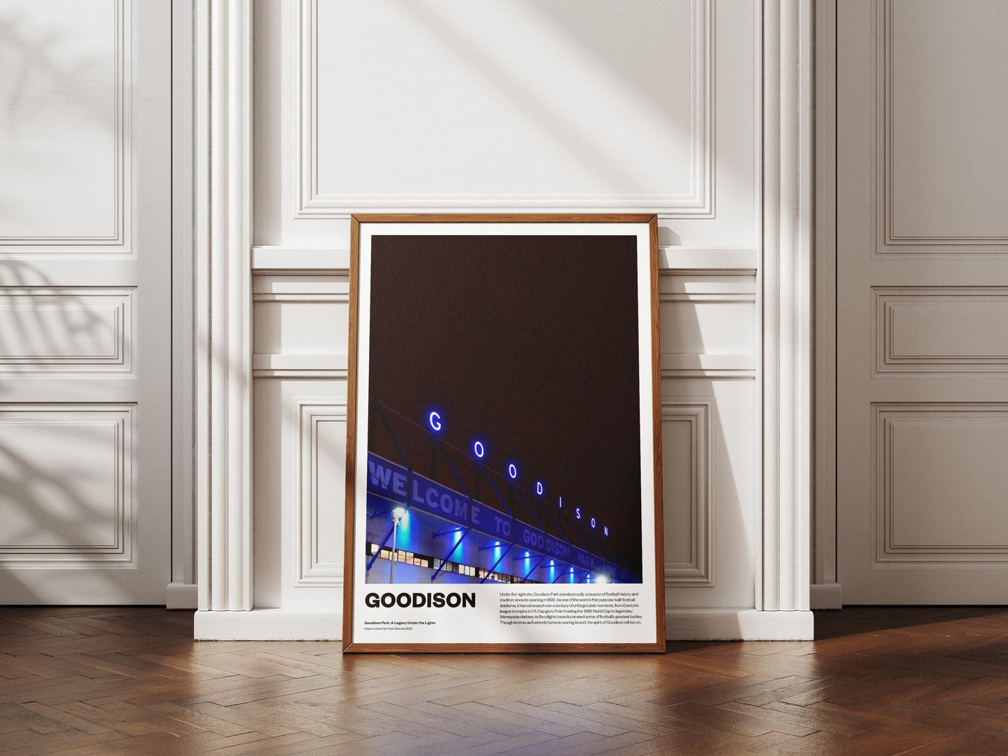 Everton Football Poster Print Vintage Retro A4 A3 print - The Toffees - Goodison Park Poster | | Wall Decoration | Gift Poster