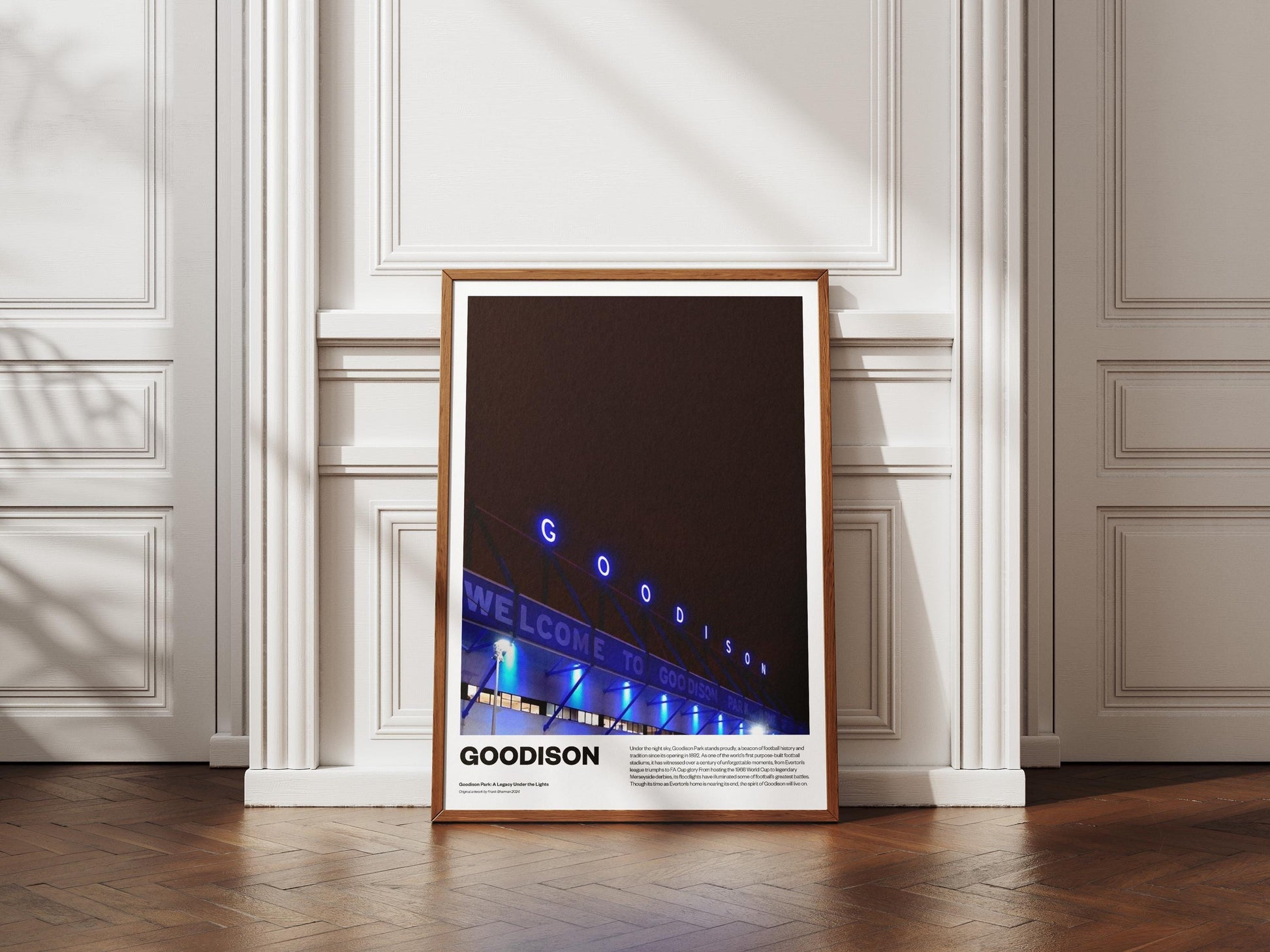 Everton Football Poster Print Vintage Retro A4 A3 print - The Toffees - Goodison Park Poster | | Wall Decoration | Gift Poster