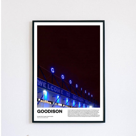 Everton Football Poster Print Vintage Retro A4 A3 print - The Toffees - Goodison Park Poster | | Wall Decoration | Gift Poster