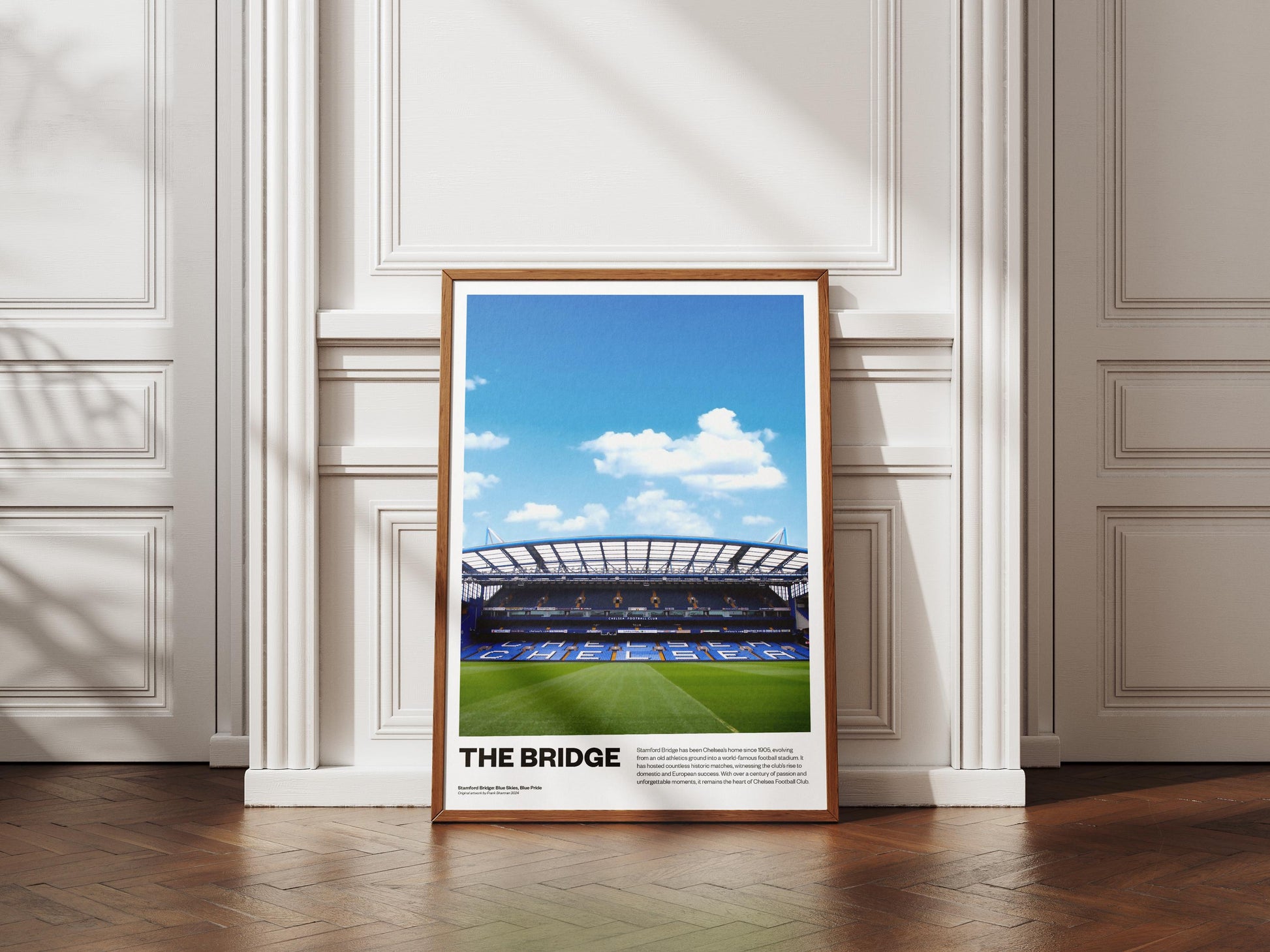 Chelsea fc Football Poster Print Vintage Retro A4 print painting England - Ice cold - The Blues - Stamford Bridge - Cole Palmer