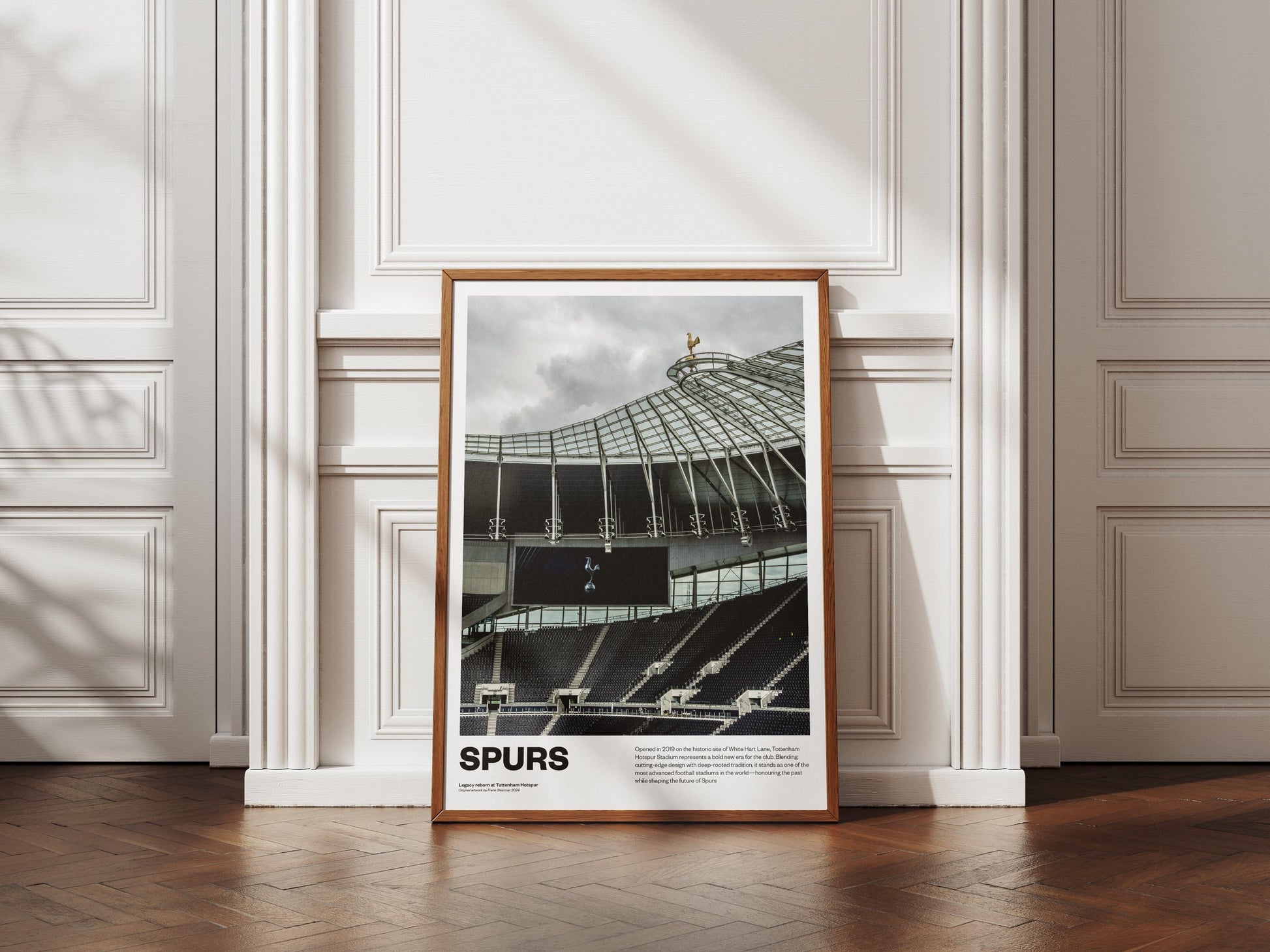 Tottenham Hotspur White Hart Lane - Stadium Poster Print A4 A3 painting, ground, Spurs