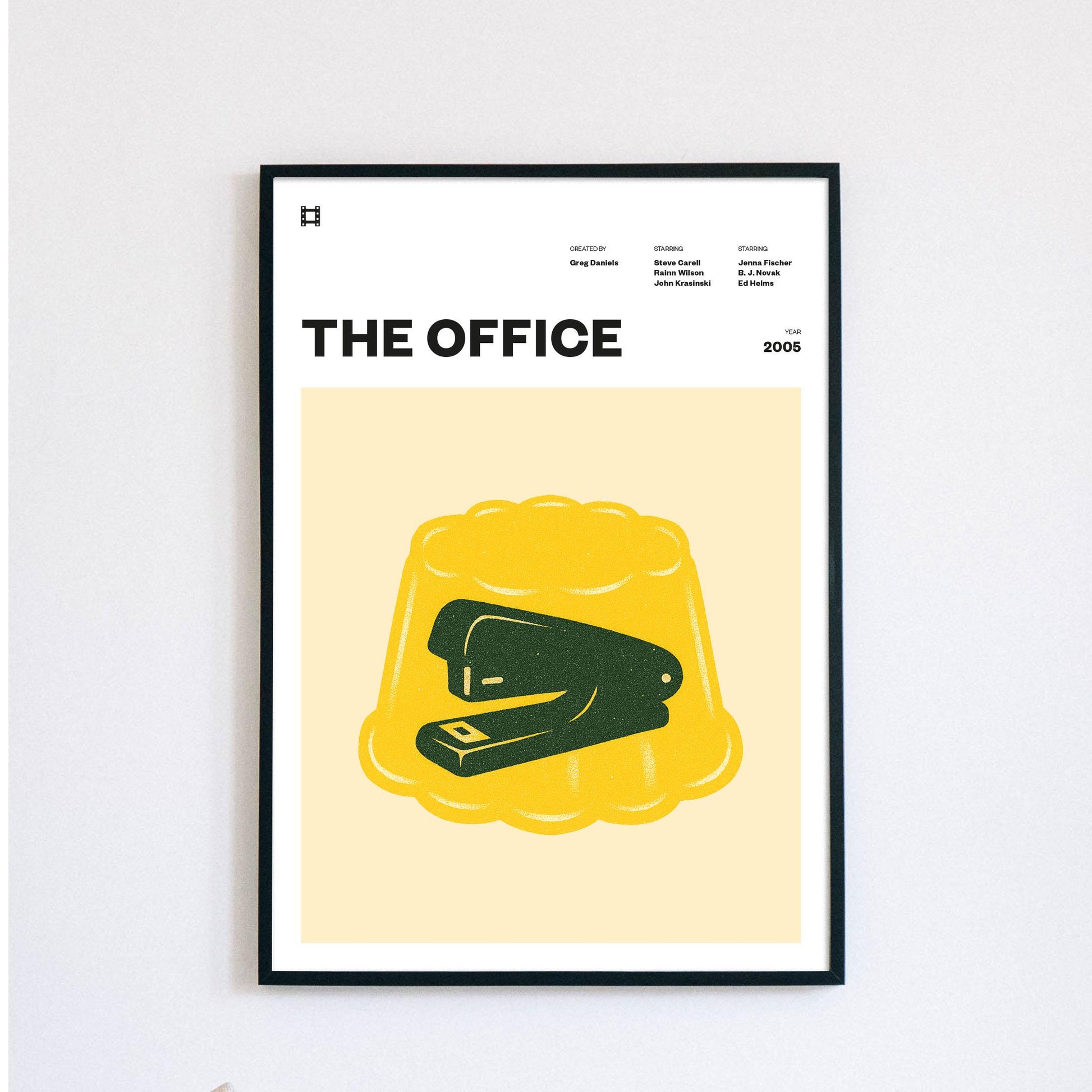 The US Office | Poster Print | Series | Gift | Vintage Retro | Stapler in Jello - Michael Scott - Steve Carell - The Office - Jelly Dwight