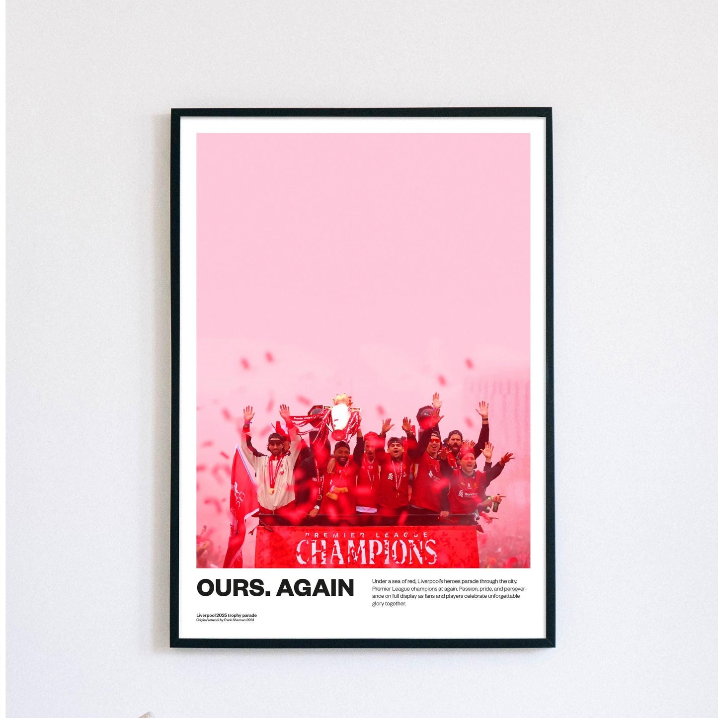 Liverpool 2025 Premier League winners | trophy lift | parade | Anfield, Liverpool FC Poster, Wall Art, Home Decor, Gift, Print LFC