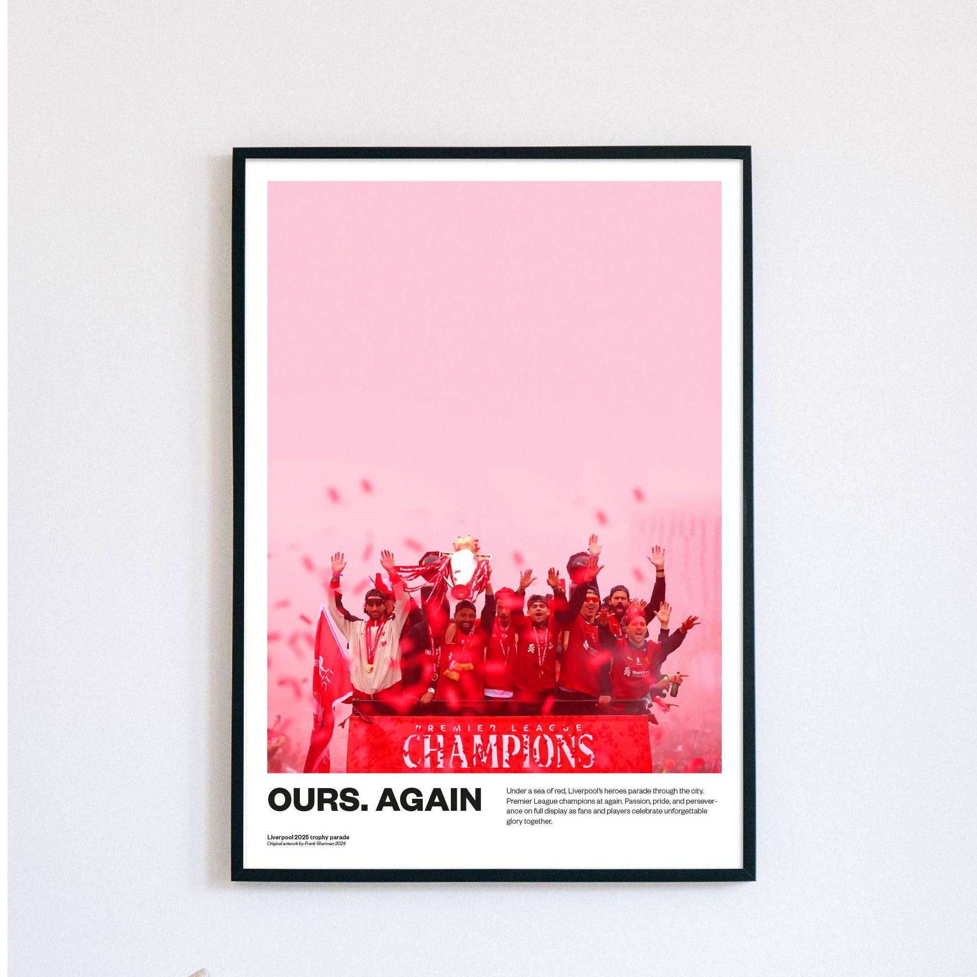 Liverpool 2025 Premier League winners | trophy lift | parade | Anfield, Liverpool FC Poster, Wall Art, Home Decor, Gift, Print LFC