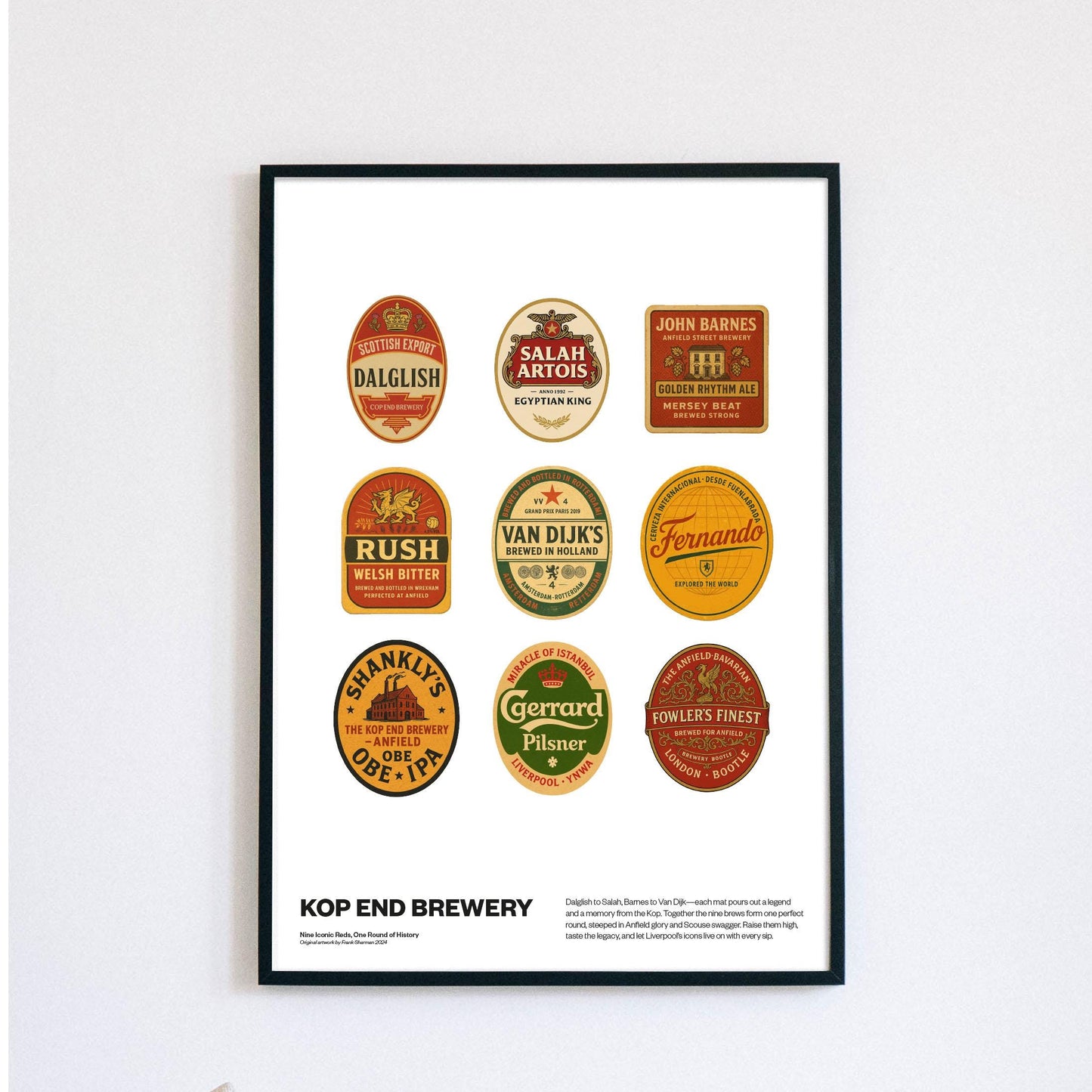 Liverpool legends - Beer mat poster - 2025 Premier League winners | Anfield, Liverpool FC Poster, Wall Art, Home Decor, Gift, Print LFC