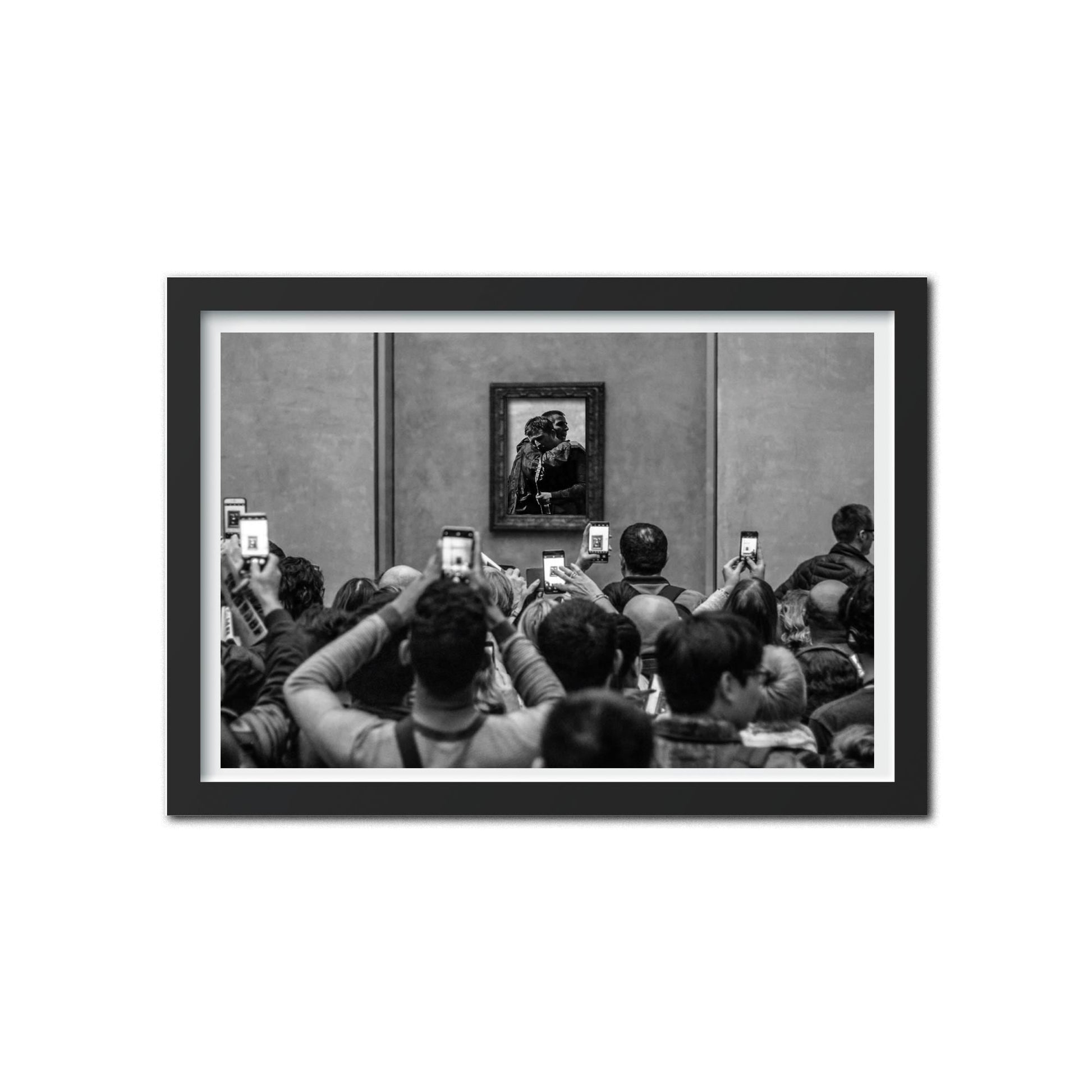 Oasis 2025 tour - Mona Lisa - Noel Gallagher Liam Gallagher - The Louvre - Merch - Merchandise Poster Print - Frame Not Included