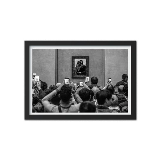 Oasis 2025 tour - Mona Lisa - Noel Gallagher Liam Gallagher - The Louvre - Merch - Merchandise Poster Print - Frame Not Included