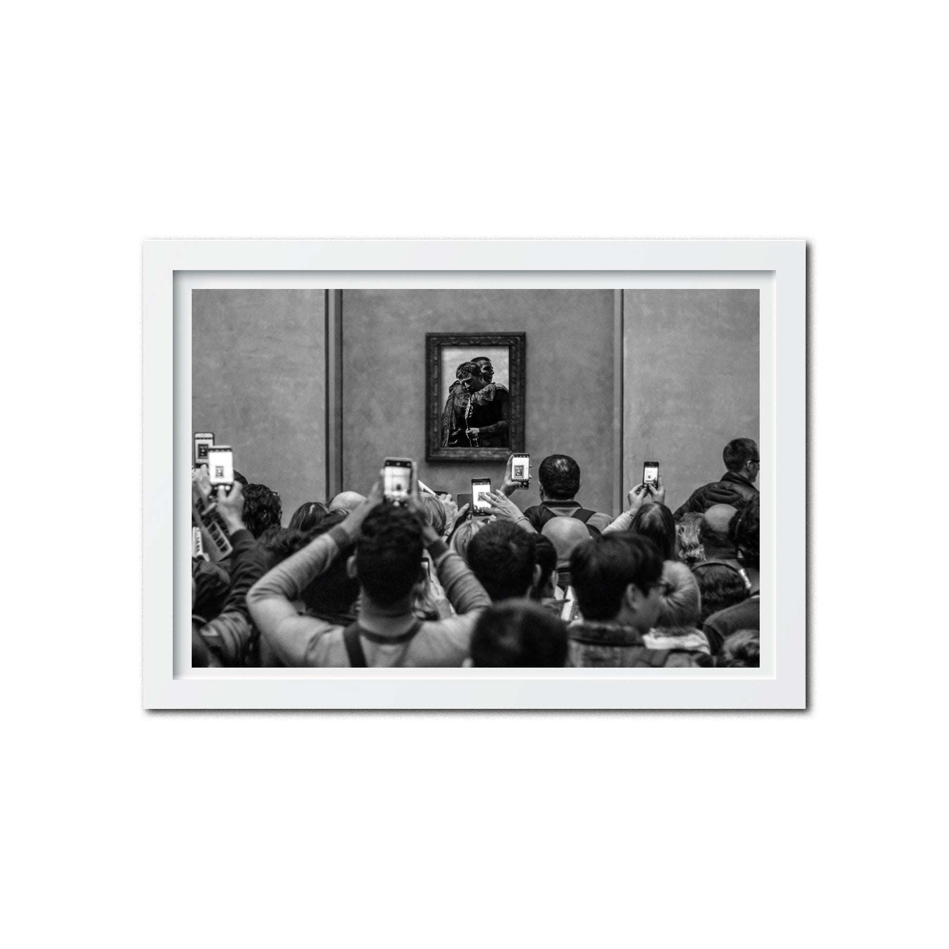 Oasis 2025 tour - Mona Lisa - Noel Gallagher Liam Gallagher - The Louvre - Merch - Merchandise Poster Print - Frame Not Included