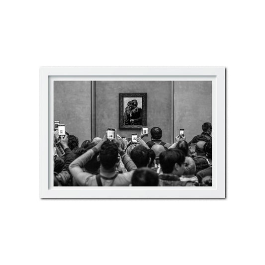 Oasis 2025 tour - Mona Lisa - Noel Gallagher Liam Gallagher - The Louvre - Merch - Merchandise Poster Print - Frame Not Included