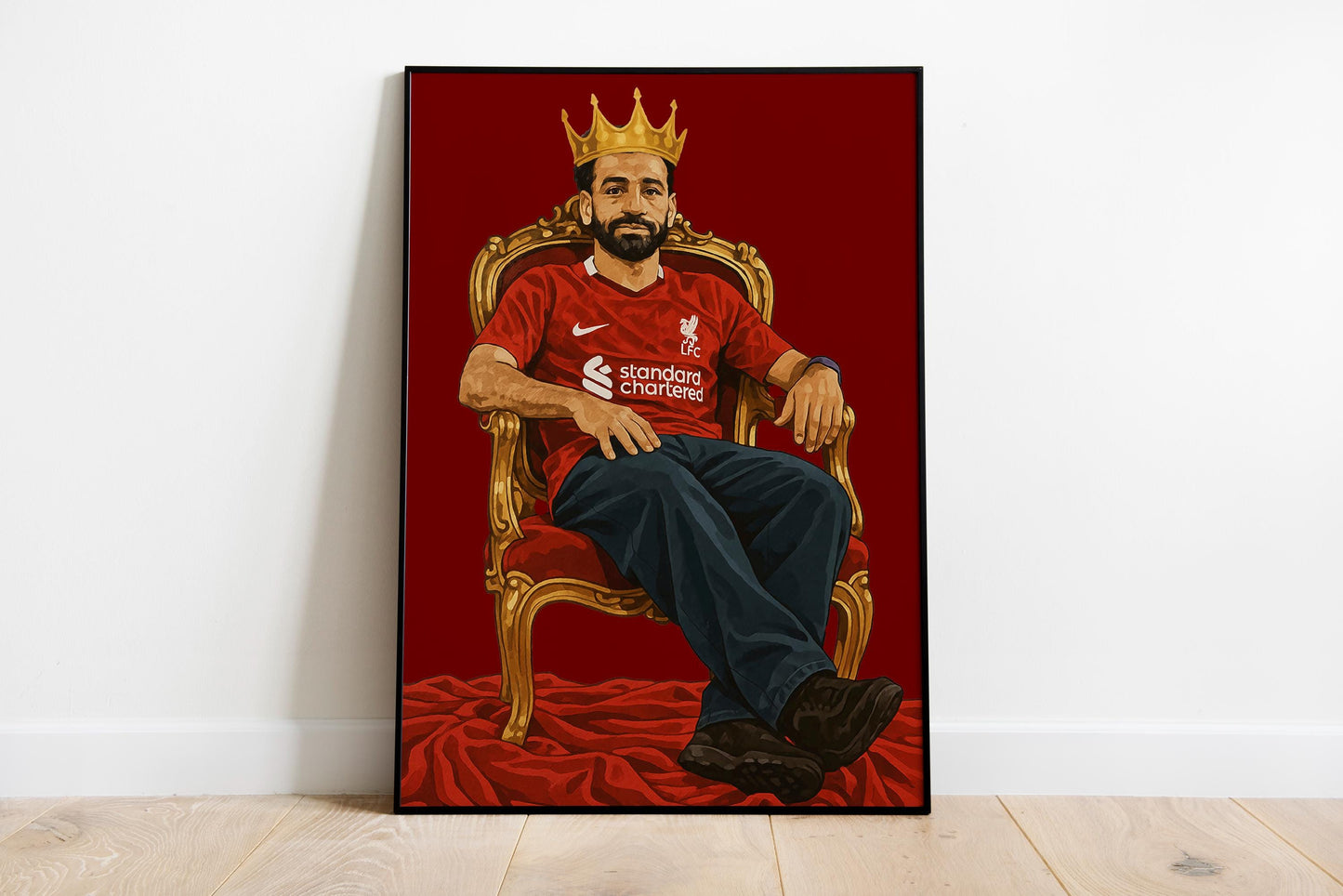 Mohamed Salah Liverpool 2025 Premier League winners | trophy lift | Anfield, Liverpool FC Poster, Wall Art, Home Decor, Gift, Print LFC Mo