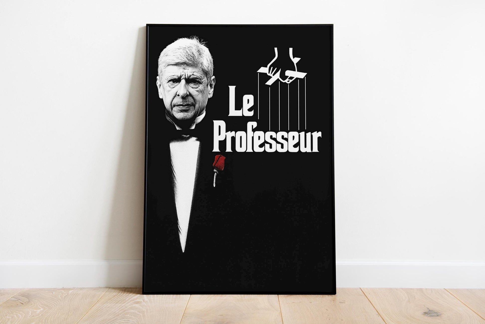 Arsenal - Arsene Wenger - the godfather - print painting AFC Gunners Henry, Saka, Ødegaard, Rice, Wright | Emirates Stadium