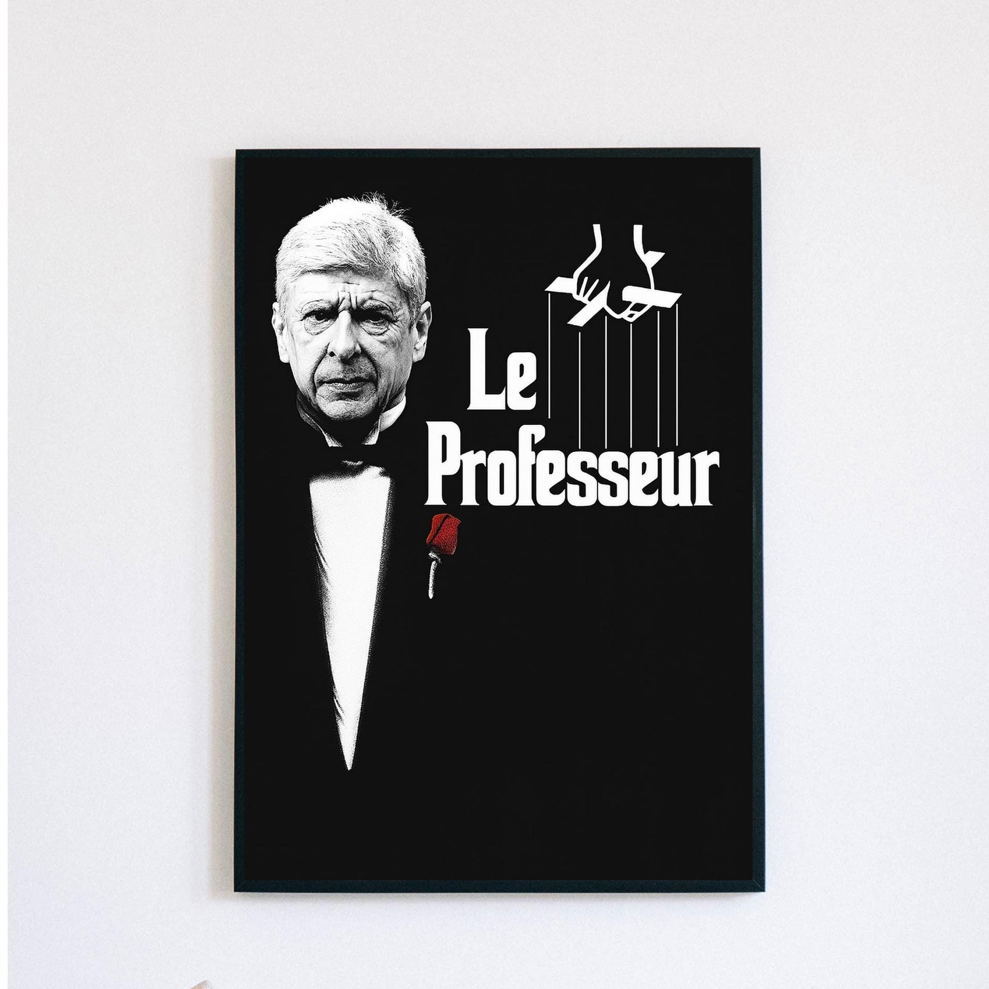 Arsenal - Arsene Wenger - the godfather - print painting AFC Gunners Henry, Saka, Ødegaard, Rice, Wright | Emirates Stadium
