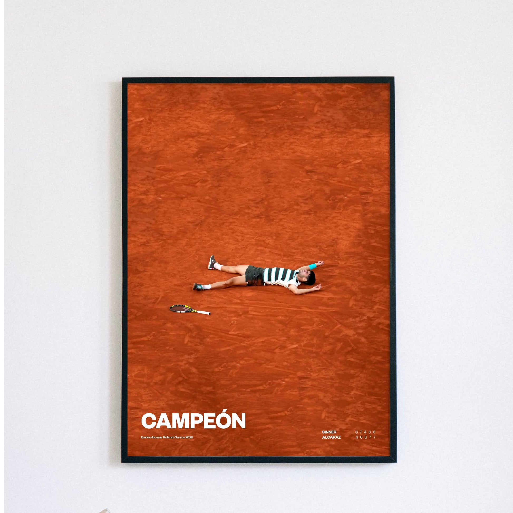 Carlos Alcaraz Poster, Tennis Print, Alcaraz Print Decor, Tennis Star, Sports Wall Art, Roland Garros Fan Gift, Painting style art