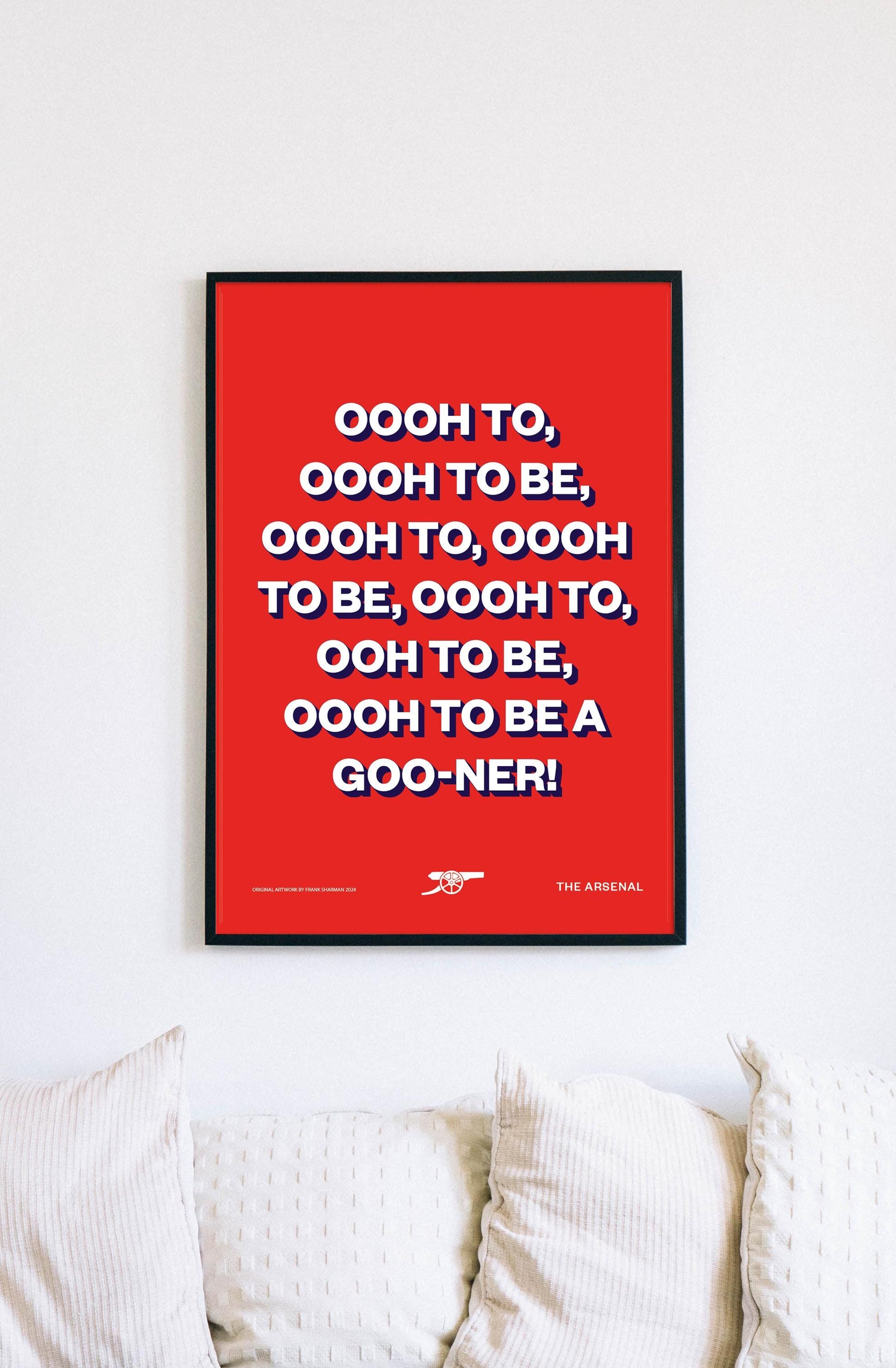 Arsenal Football Poster Print Vintage Retro A5 A4 A4 Bukayo Saka AFC, football chant, lyrics - Oooh To Be A Gooner - Thierry Henry