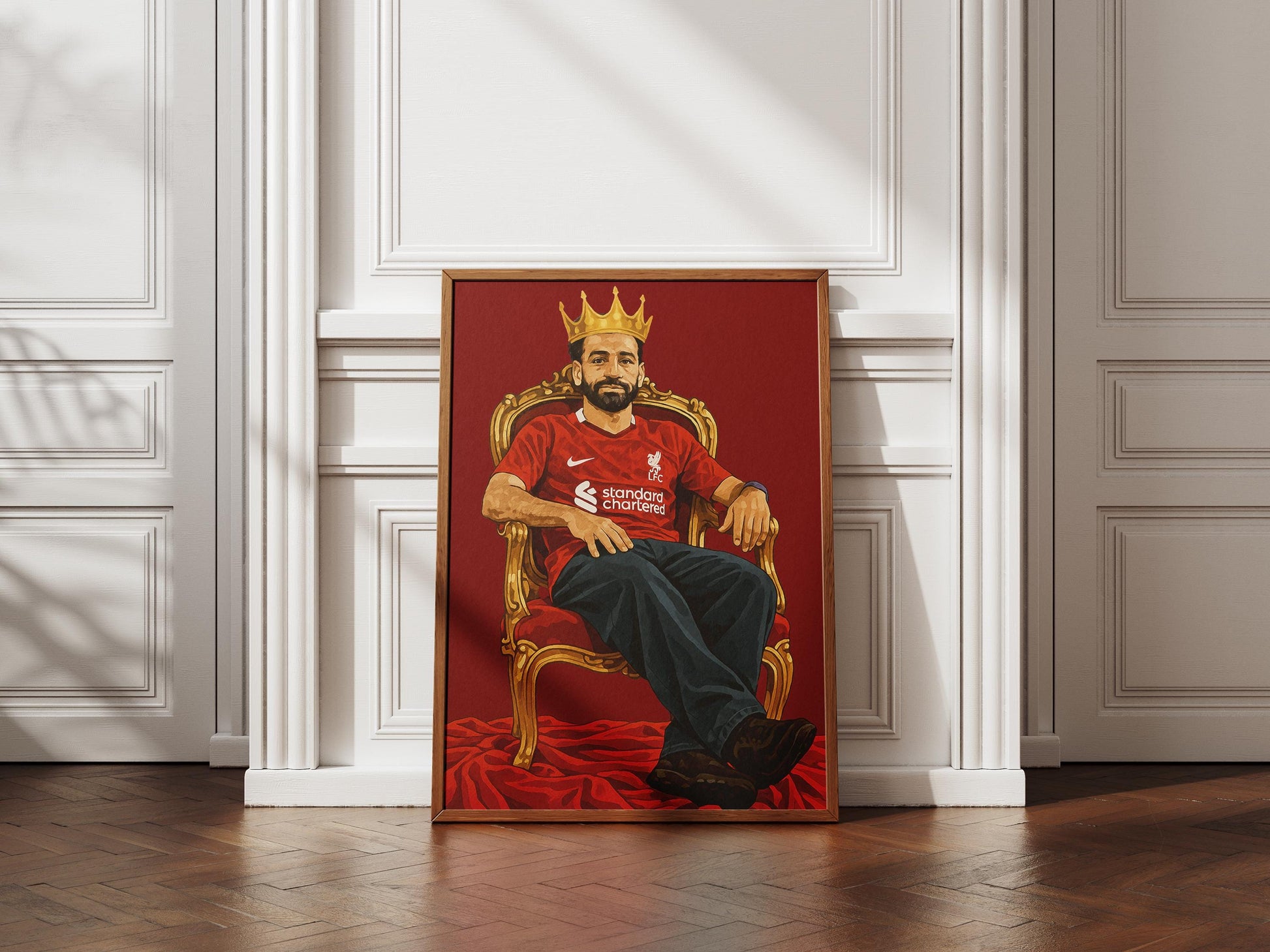 Mohamed Salah Liverpool 2025 Premier League winners | trophy lift | Anfield, Liverpool FC Poster, Wall Art, Home Decor, Gift, Print LFC Mo