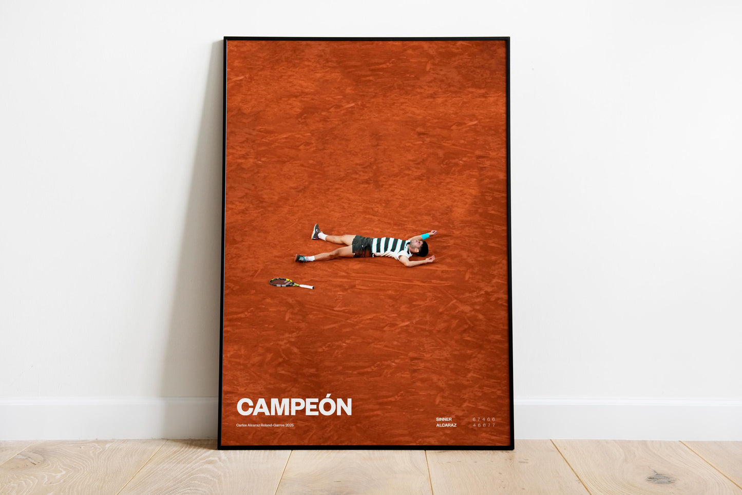 Carlos Alcaraz Poster, Tennis Print, Alcaraz Print Decor, Tennis Star, Sports Wall Art, Roland Garros Fan Gift, Painting style art