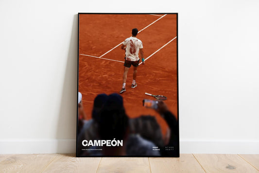 Carlos Alcaraz Poster, Tennis Print, Alcaraz Print Decor, Tennis Star, Sports Wall Art, Roland Garros Fan Gift, Painting style art