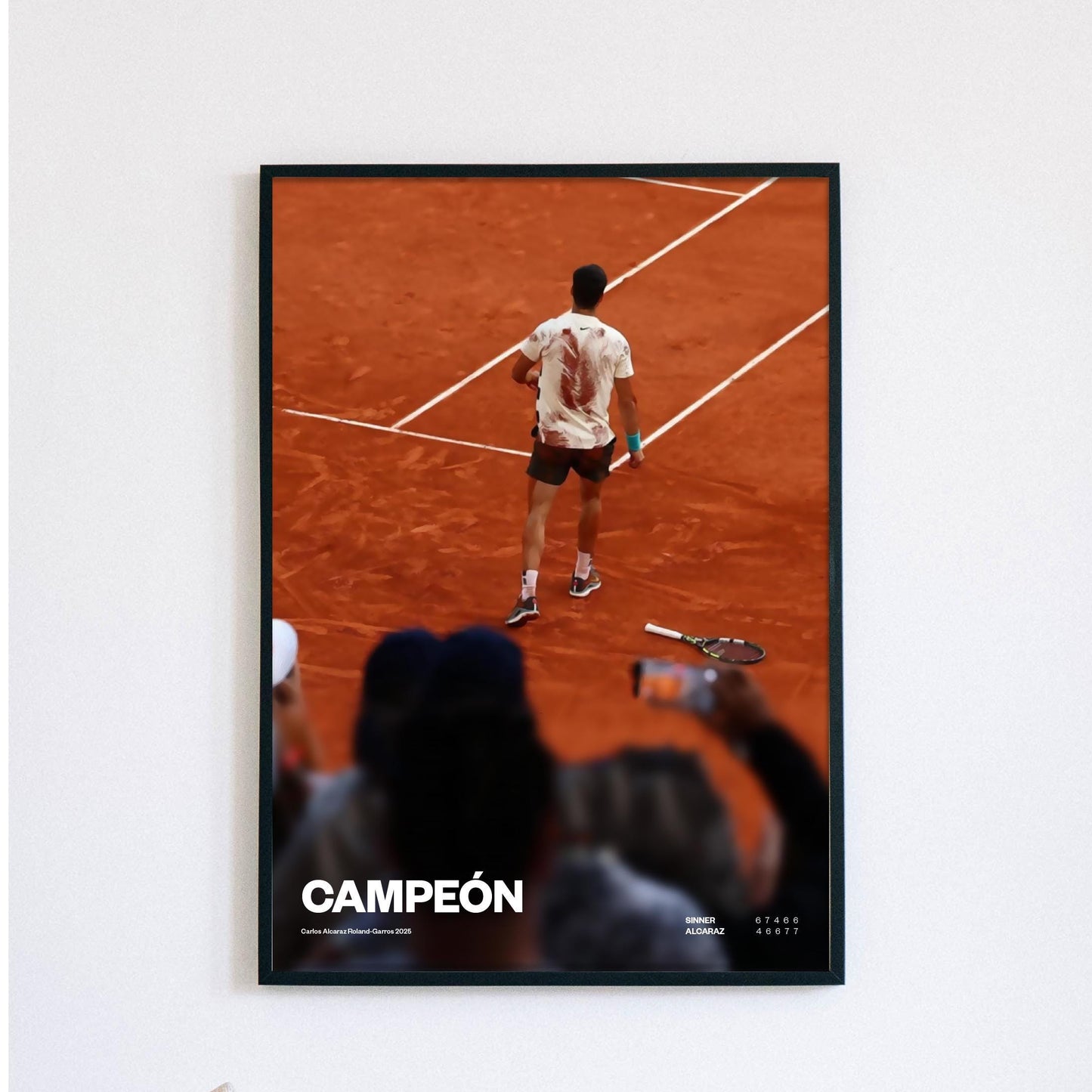 Carlos Alcaraz Poster, Tennis Print, Alcaraz Print Decor, Tennis Star, Sports Wall Art, Roland Garros Fan Gift, Painting style art