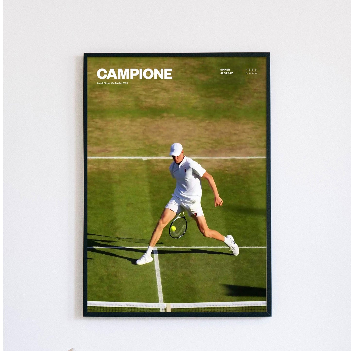 Jannik Sinner Poster oil painting print, Tennis Print, Print Decor, Sports Wall Art, Roland Garros Fan Gift, Painting style, Wimbledon 2025