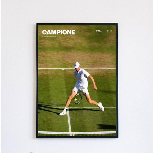 Jannik Sinner Poster oil painting print, Tennis Print, Print Decor, Sports Wall Art, Roland Garros Fan Gift, Painting style, Wimbledon 2025